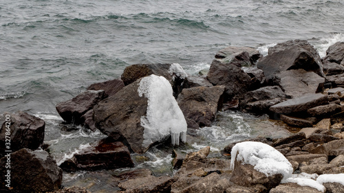 Photography Natures winter ice art in Toronto, Ontario, Canada