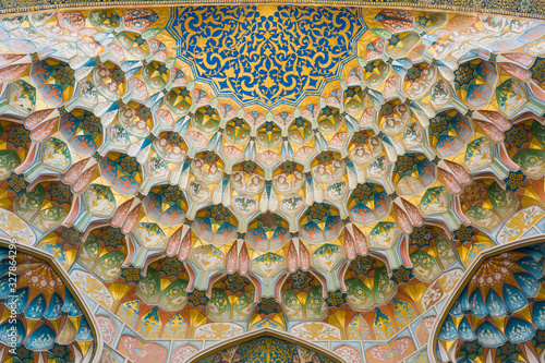 Mosaic roof in Uzbekistan photo