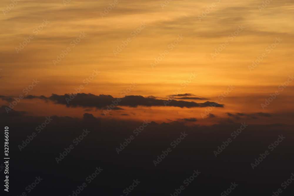 Light sunset on cloudy in national park at thailand Light sunset on cloudy in national park at thailand