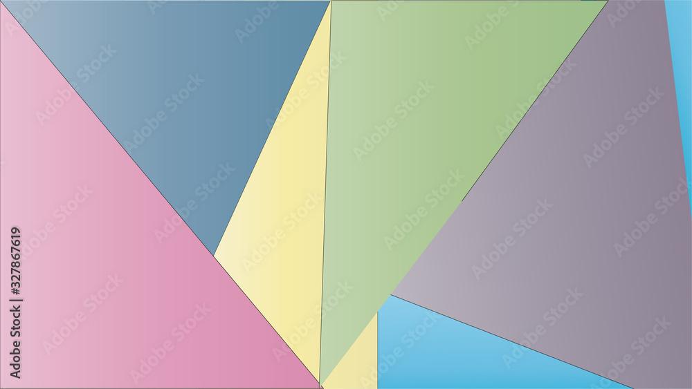 Soft blank multi colored pink, yellow, green and blue pastel triangle geometric colored illustration background for various concepts and themes. Soft blank multi colored pink, yellow, green and blue pastel triangle geometric colored illustration background for various concepts and themes.