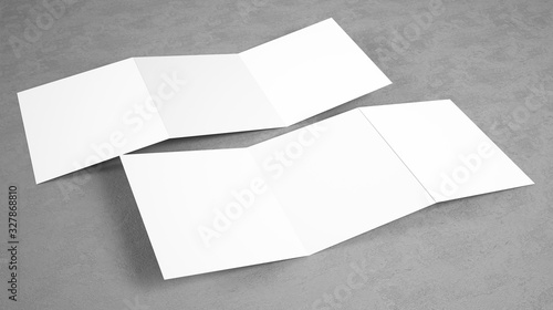 Bild auf Leinwand trifold brochure mockup