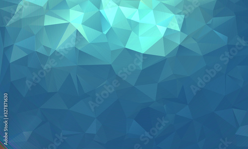 Abstract blue, water background from triangles, vector illustration. EPS10