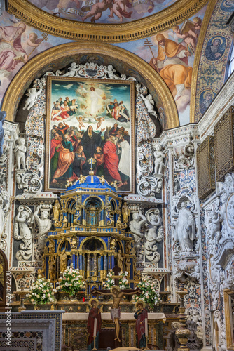 Palermo   Italy10.20.2015.Interior of theChurch of Santa Maria dell Ammiraglio  also known as La Martorana