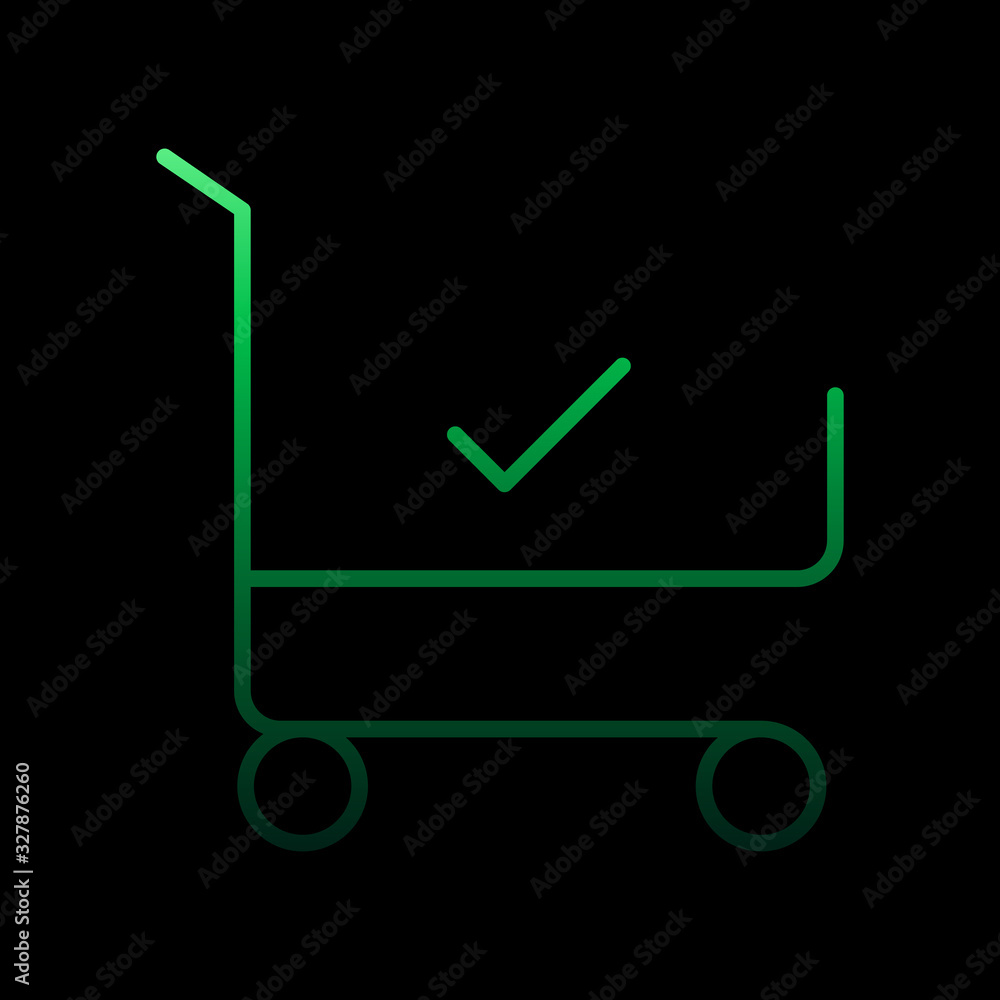 Purchase check nolan icon. Simple thin line, outline vector of e-commerce icons for ui and ux, website or mobile application Purchase check nolan icon. Simple thin line, outline vector of e-commerce icons for ui and ux, website or mobile application