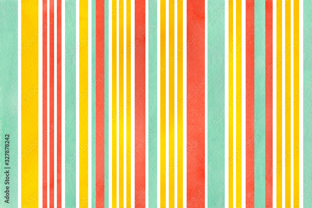 Watercolor striped background.