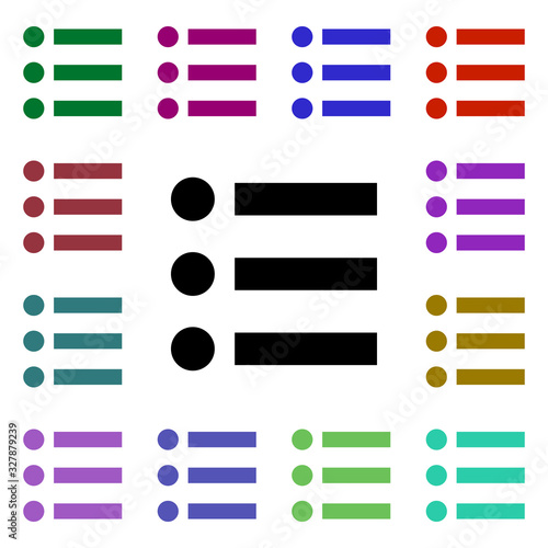 Office list multi color style icon. Simple glyph, flat vector of web icons for ui and ux, website or mobile application