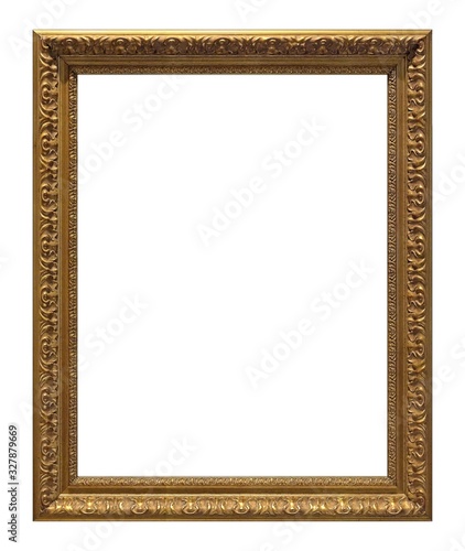 Wallpaper Mural Golden frame for paintings, mirrors or photo isolated on white background Torontodigital.ca