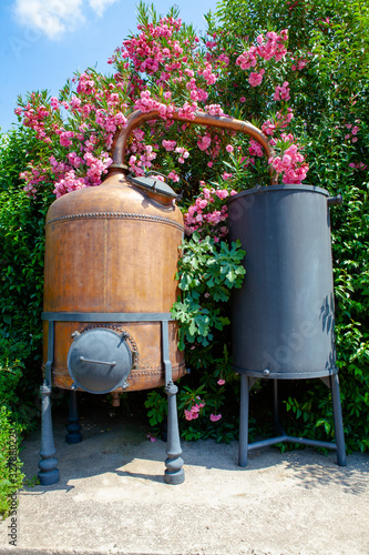 Antique distillery for the production of perfumes