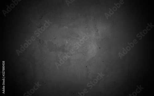 Old wall texture cement dark black gray background abstract grey color design are light with white gradient background.