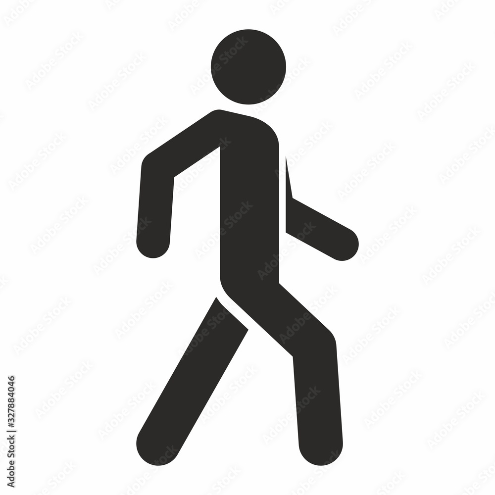 Man walk icon. Walking man vector icon. People walk sign illustration. Man walk icon. Walking man vector icon. People walk sign illustration.