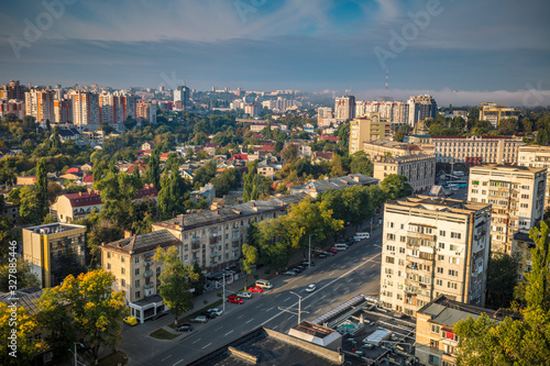Aerial panorama of Chisinau