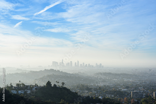 Downtown Los Angeles skyline at sunrise © chones