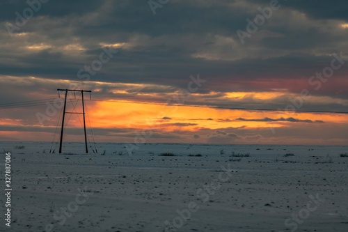 Islande coucher de soleil