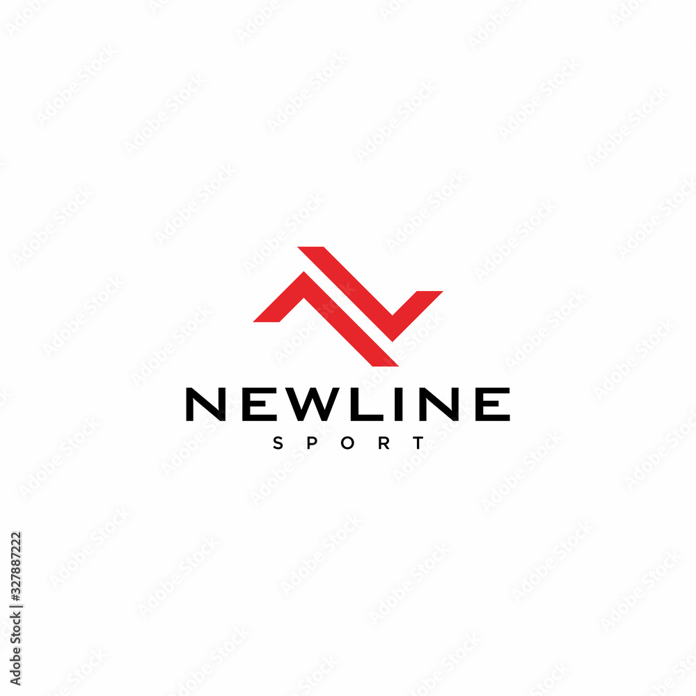 Clean line logo design of letter N with clean background - EPS10 - Vector. Clean line logo design of letter N with clean background - EPS10 - Vector.