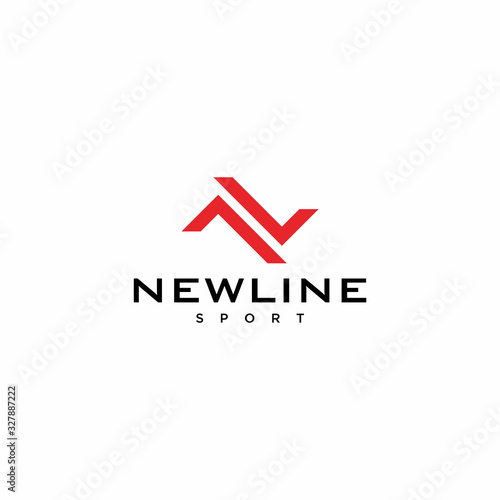 Free Download Clean line logo design of letter N with clean background - EPS10 - Vector. - GFXLoad