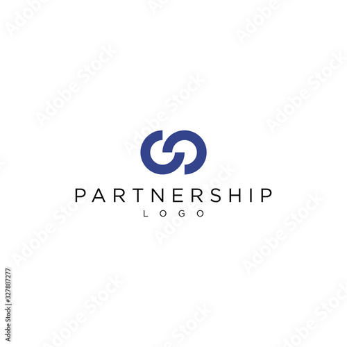 Bold and unique design that represent the S, sustainability, infinity and partnership with clean backgrouind - EPS10 - Vector.