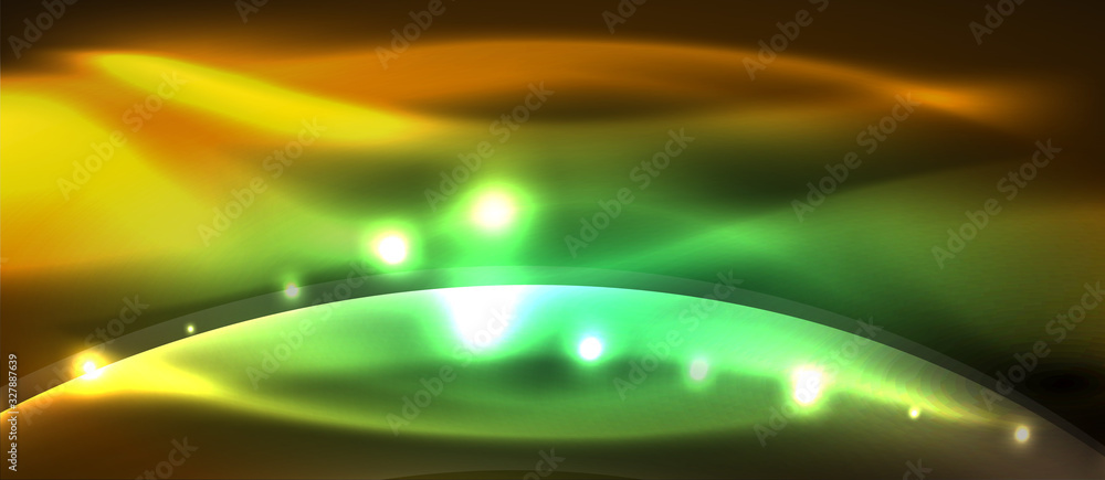 Abstract background. Shiny design neon waves with light effects, techno trendy design. Vector Illustration For Wallpaper, Banner, Background, Card, Book Illustration, landing page Abstract background. Shiny design neon waves with light effects, techno trendy design. Vector Illustration For Wallpaper, Banner, Background, Card, Book Illustration, landing page