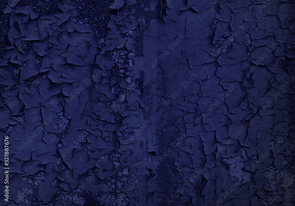 Obraz premium Old blue paint texture with crack
