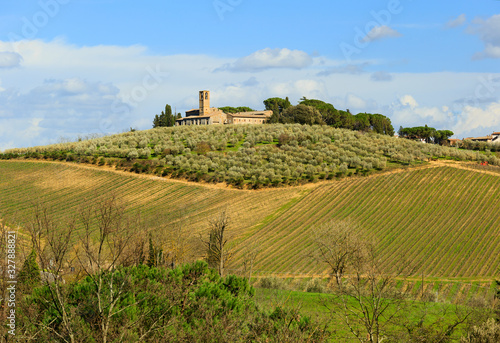 Landscape in Tuscany in central Italy