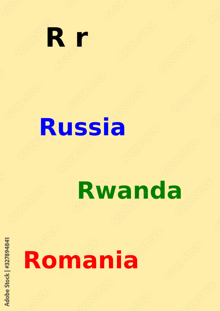 Countries beging with R Countries beging with R