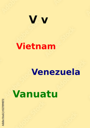 Countries beging with V 