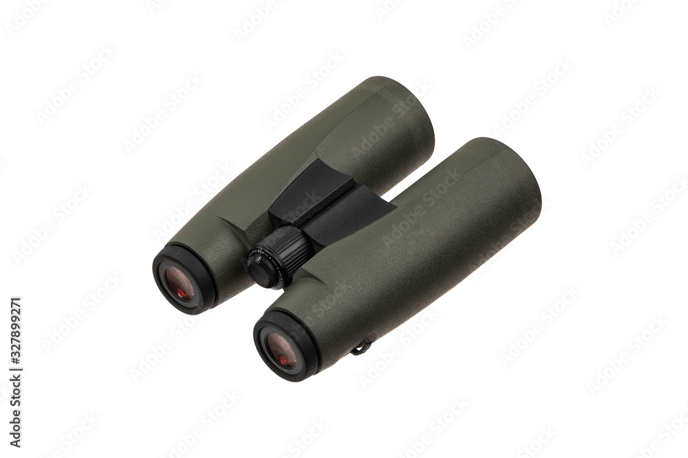 Modern binoculars isolate on white back. Surveillance device. Device for viewing at a distance. Modern binoculars isolate on white back. Surveillance device. Device for viewing at a distance.