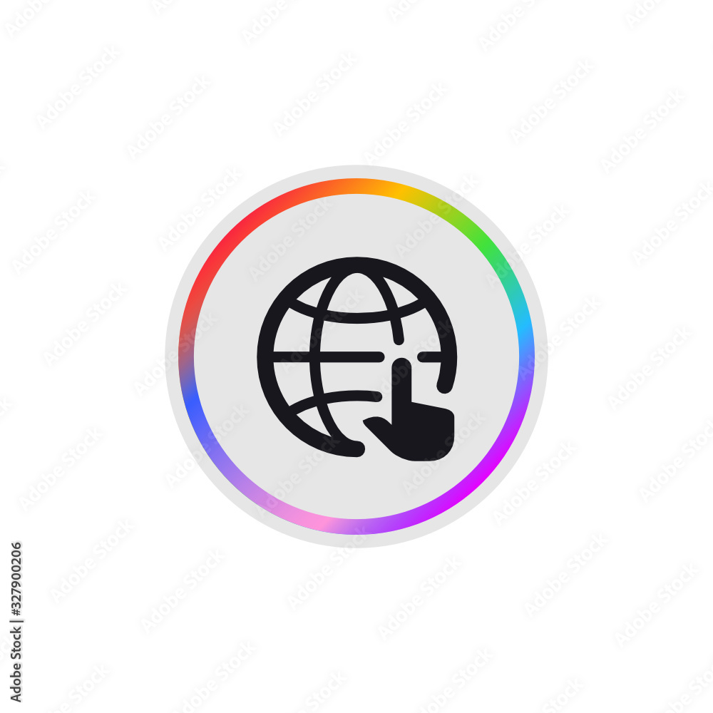 Global Network - Modern App Button Global Network - Modern App Button