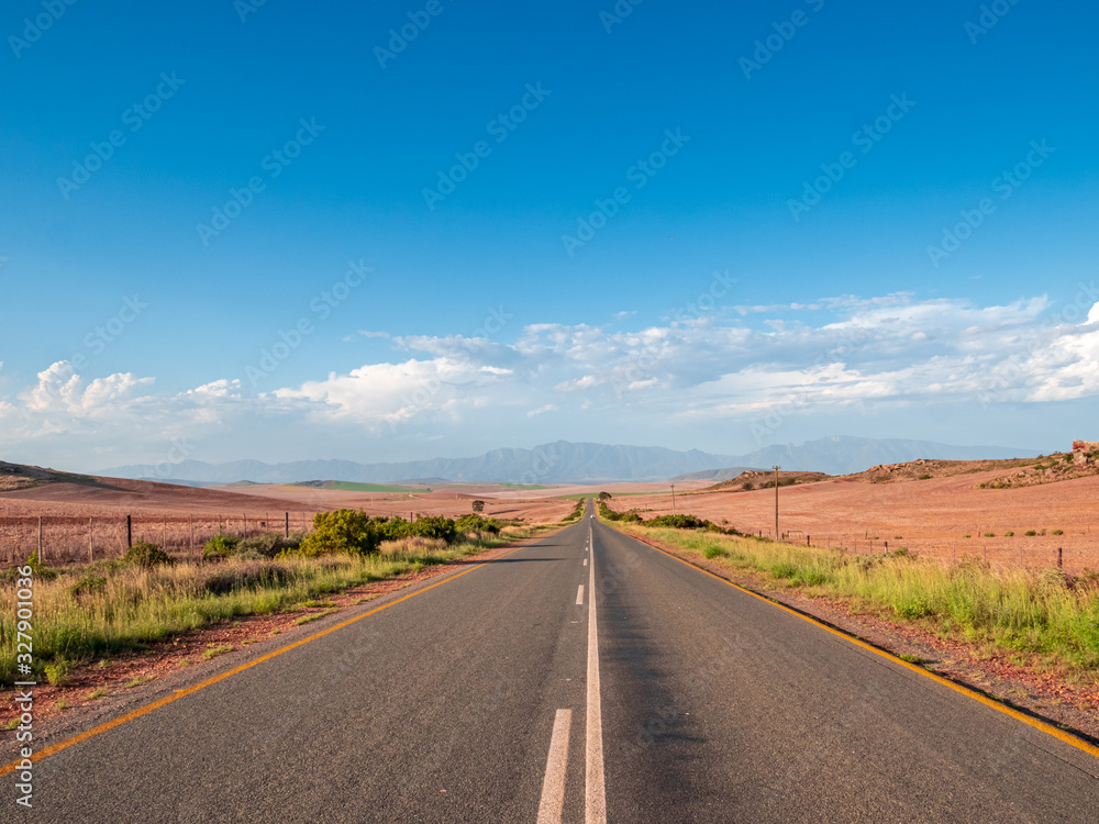 Straight road to nowhere in Africa