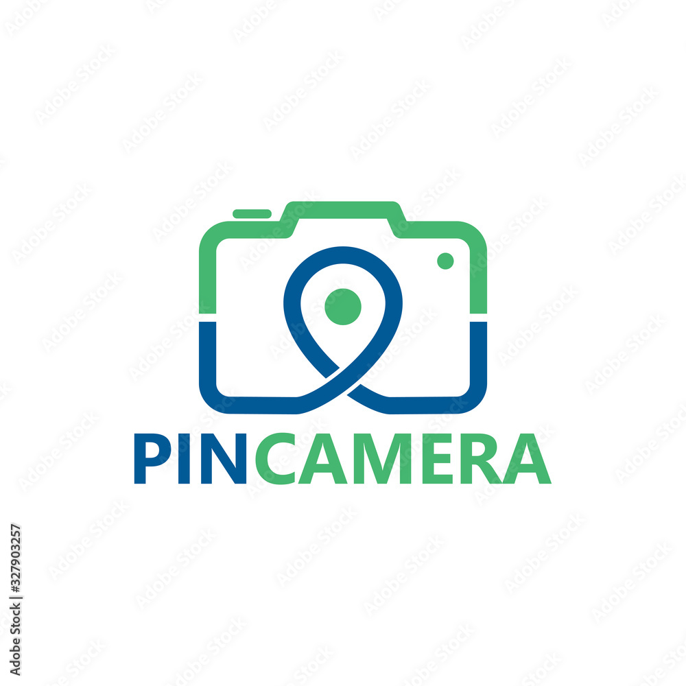 Pin Camera Logo Template Design Pin Camera Logo Template Design