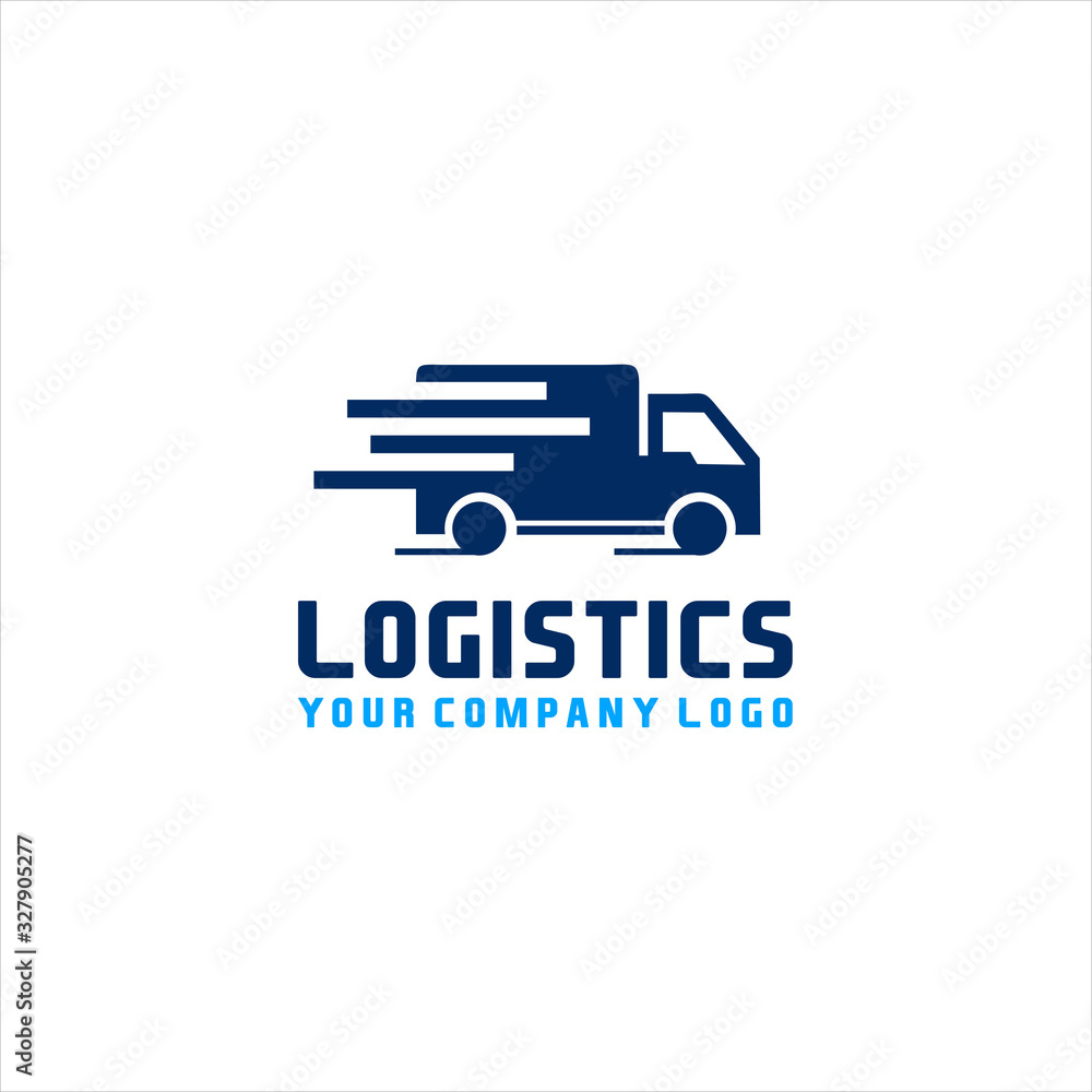 logistics transportation logo vector, Fast delivery concept icon ...