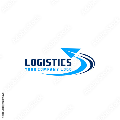 logistics transportation logo vector, Fast delivery concept icon. Simple one colored shopping element illustration. Vector symbol design from store collection.