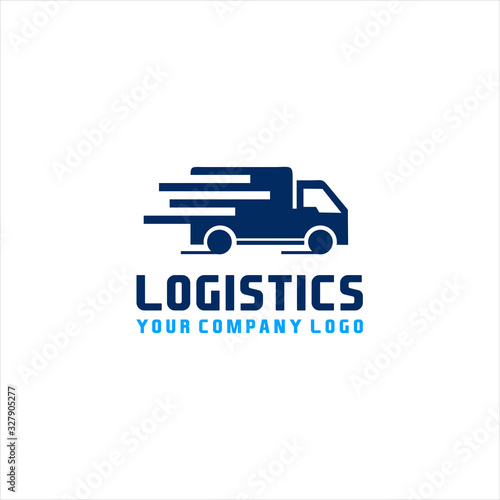 logistics transportation logo vector, Fast delivery concept icon. Simple one colored shopping element illustration. Vector symbol design from store collection.