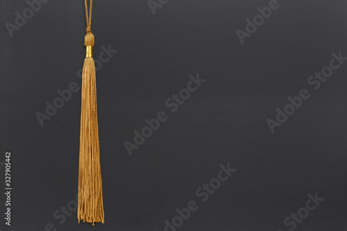 gold graduation tassel