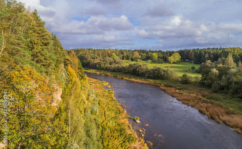 Fototapeta premium Beautiful green nature landscape of Europe
