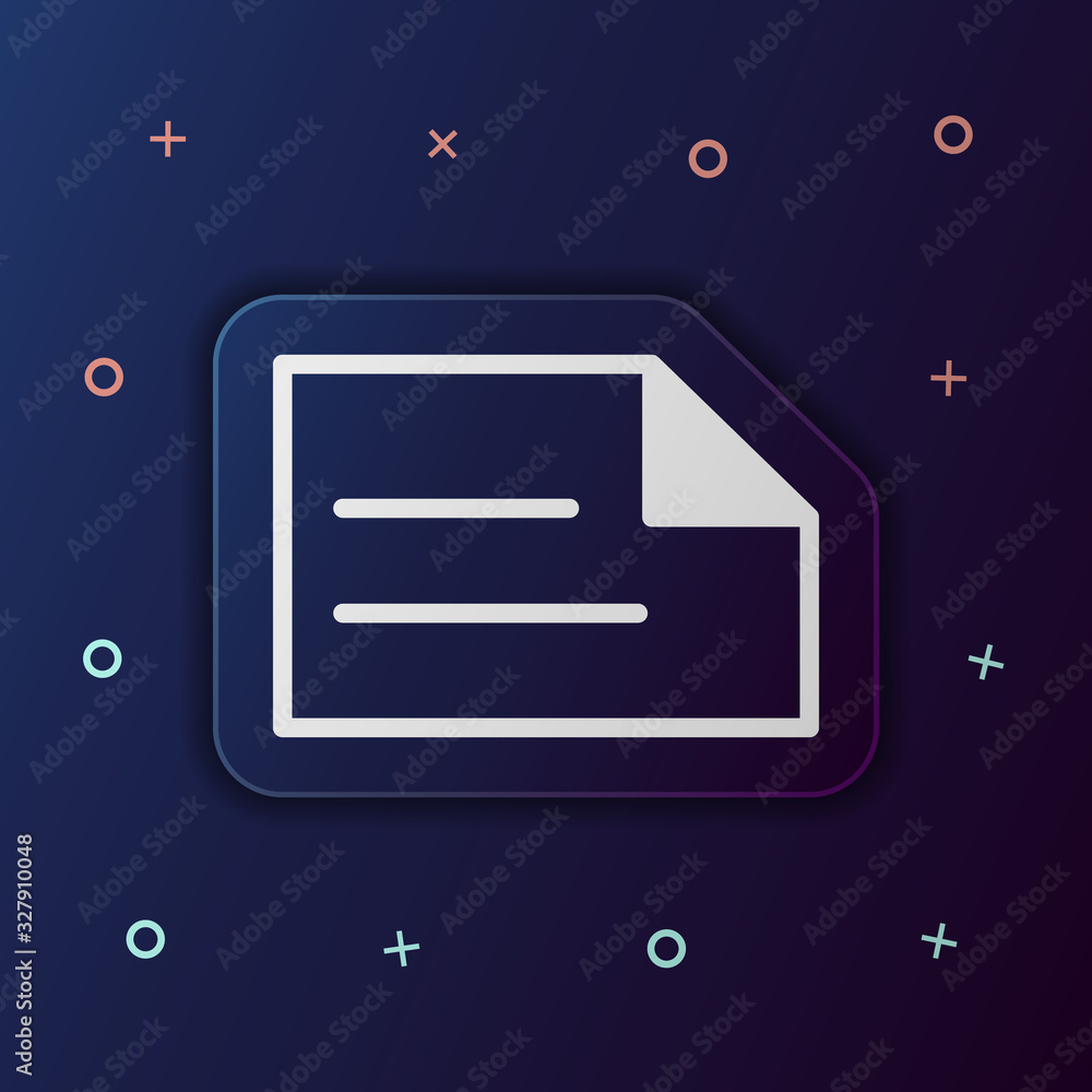 Writing on paper nolan button icon. Simple thin line, outline vector of web icons for ui and ux, website or mobile application