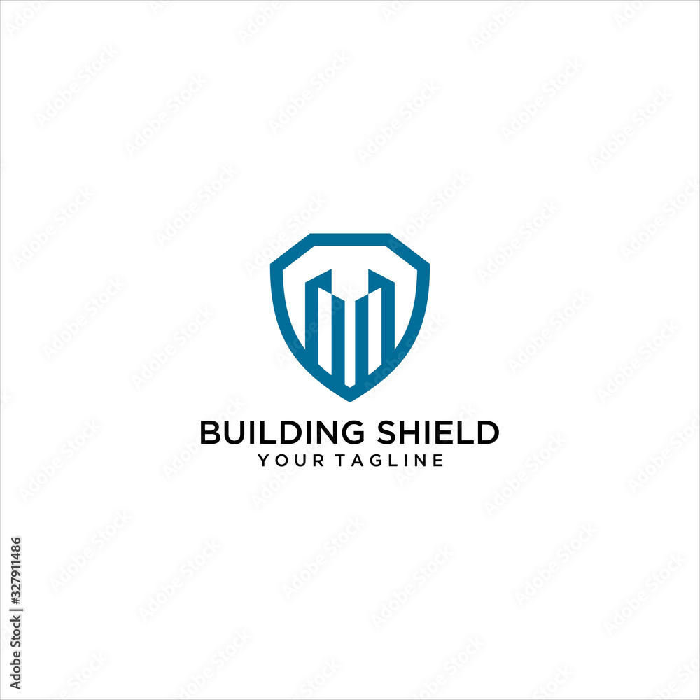 shield building logo vector creative illustration design, Logo Shield City Idea logo design inspiration shield building logo vector creative illustration design, Logo Shield City Idea logo design inspiration