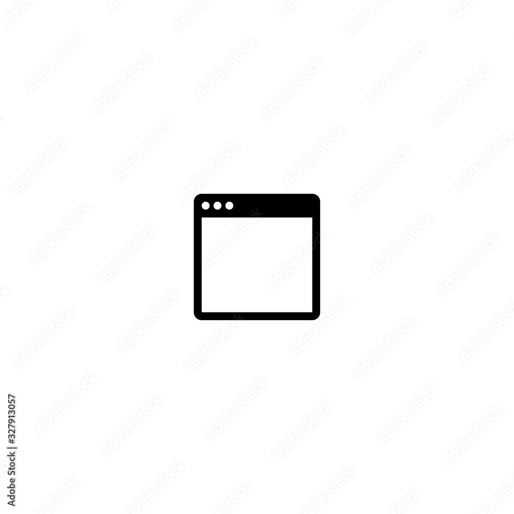 Browser icon. Web window symbol. Logo design element Browser icon. Web window symbol. Logo design element