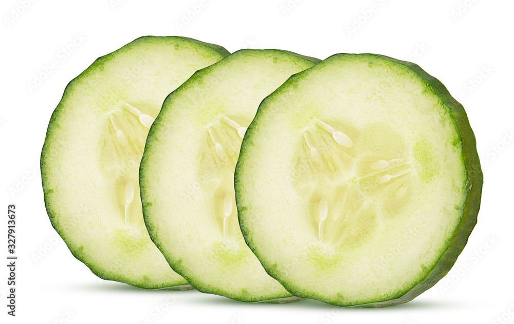 Fresh cucumber ring slice Fresh cucumber ring slice