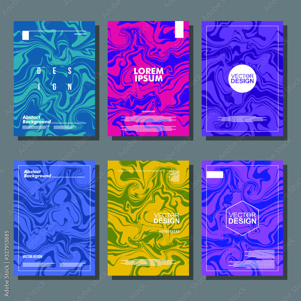 Fototapeta premium Mixture of acrylic paints. Liquid marble texture. Fluid art. Applicable for design cover, presentation, invitation, flyer, annual report, poster and business card, design packaging. Modern artwork