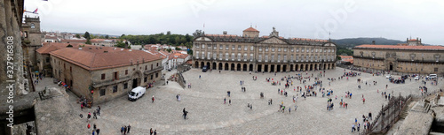 Vista de la plaza del Obradoiro en Santiago de Compostela, Galicia photo