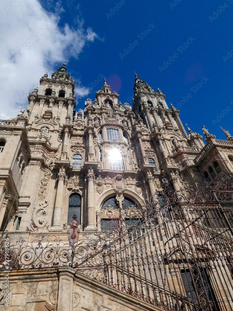 Fachada de la Catedral de Santiago de Compostela , Galicia, España Fachada de la Catedral de Santiago de Compostela , Galicia, España