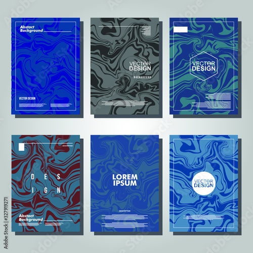 Mixture of acrylic paints. Liquid marble texture. Fluid art. Applicable for design cover, presentation, invitation, flyer, annual report, poster and business card, design packaging. Modern artwork