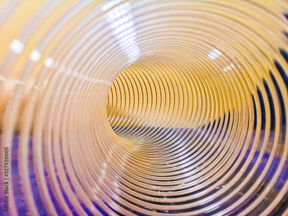 transparent duct pipe inside transparent duct pipe inside