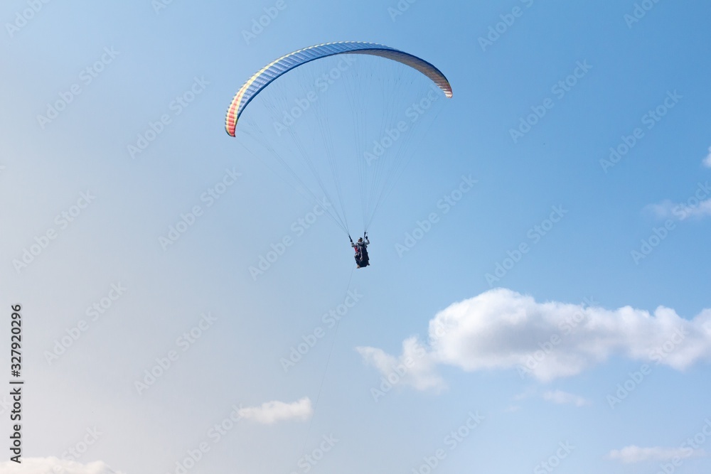 Paragliding sport summer paraglide parachute, recreation. Paragliding sport summer paraglide parachute, recreation.