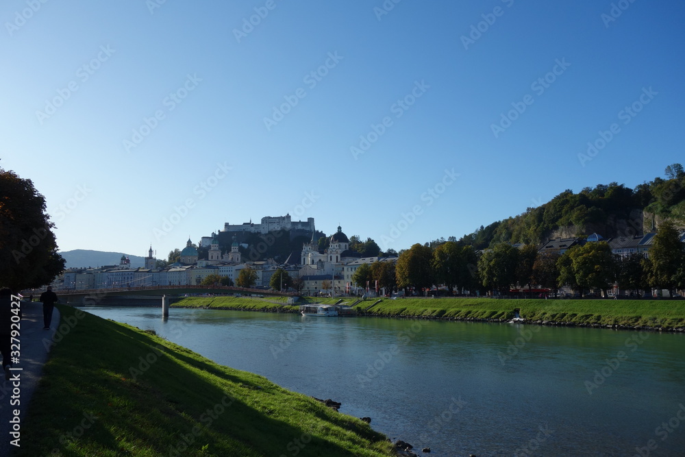 View of Salzburg city in Austria View of Salzburg city in Austria