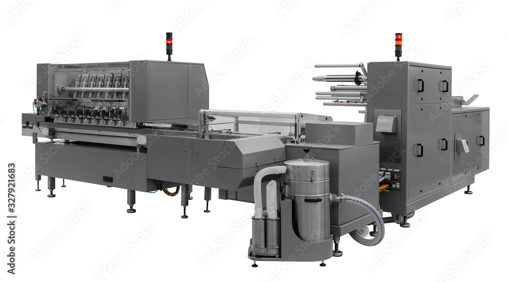 Automatic packing machine with plastic bag and paper box, high speed ...