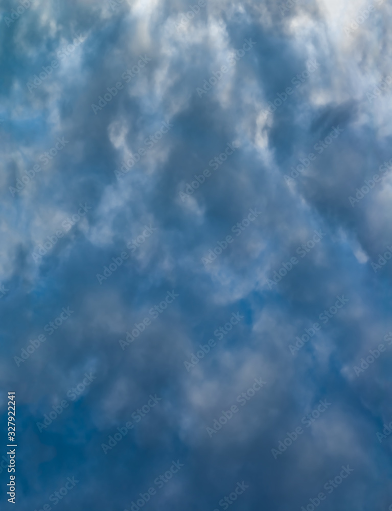 Fantastic clouds against blue sky, panorama Fantastic clouds against blue sky, panorama