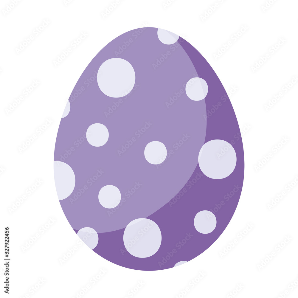 Happy easter egg flat style icon vector design Happy easter egg flat style icon vector design