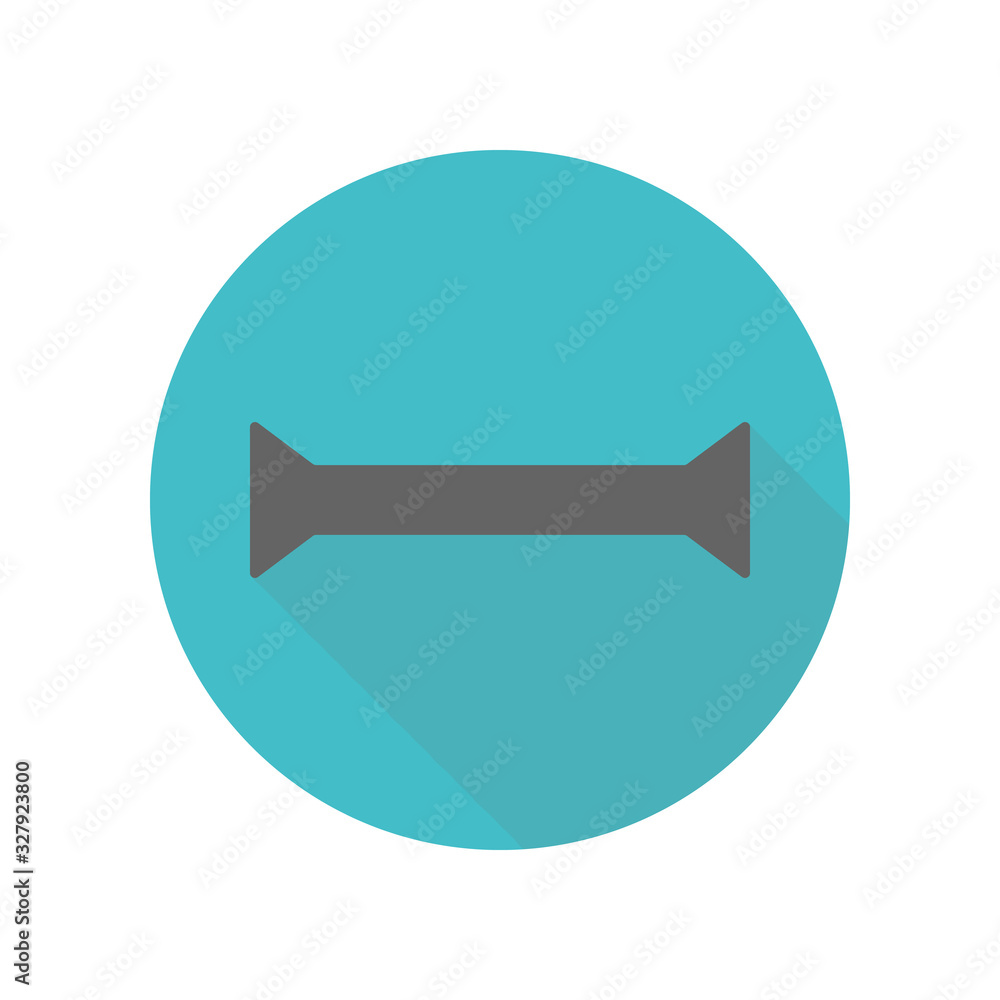 Arrow long shadow icon. Simple glyph, flat vector of arrow icons for ui and ux, website or mobile application Arrow long shadow icon. Simple glyph, flat vector of arrow icons for ui and ux, website or mobile application
