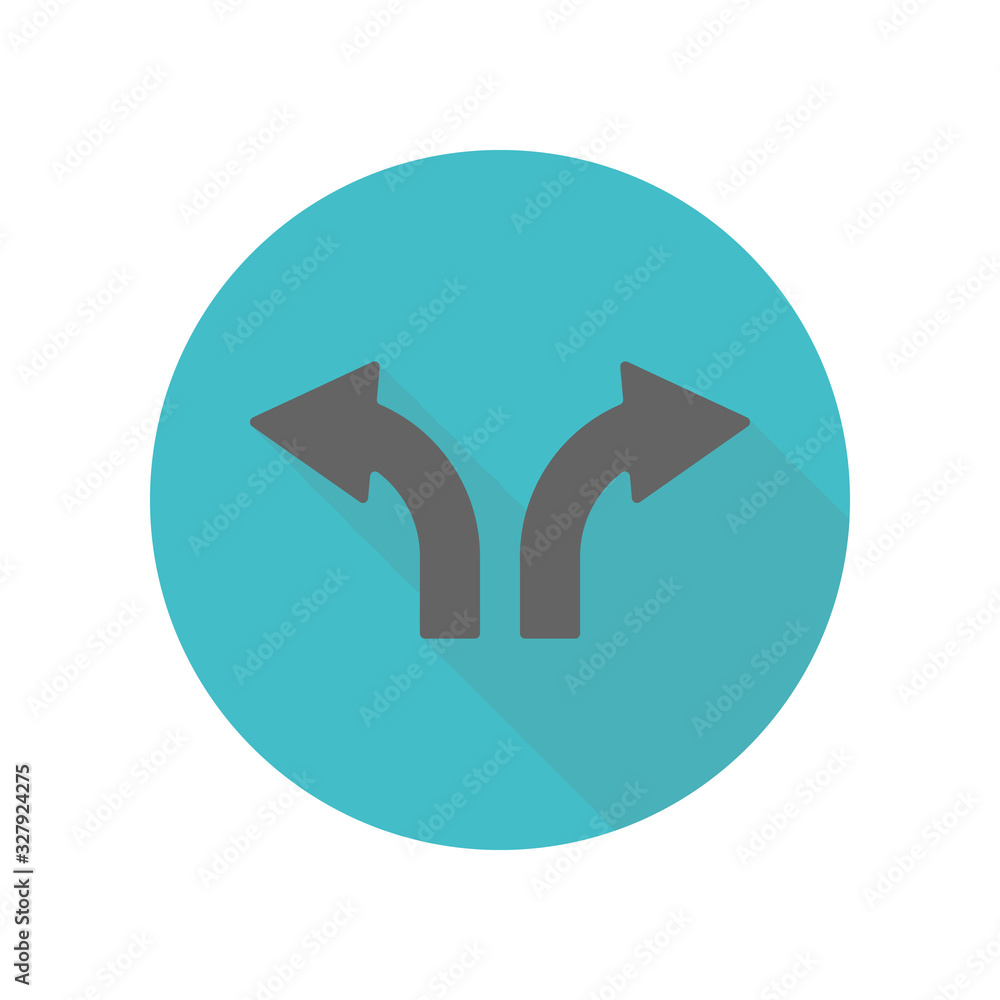 Arrow long shadow icon. Simple glyph, flat vector of arrow icons for ui and ux, website or mobile application Arrow long shadow icon. Simple glyph, flat vector of arrow icons for ui and ux, website or mobile application